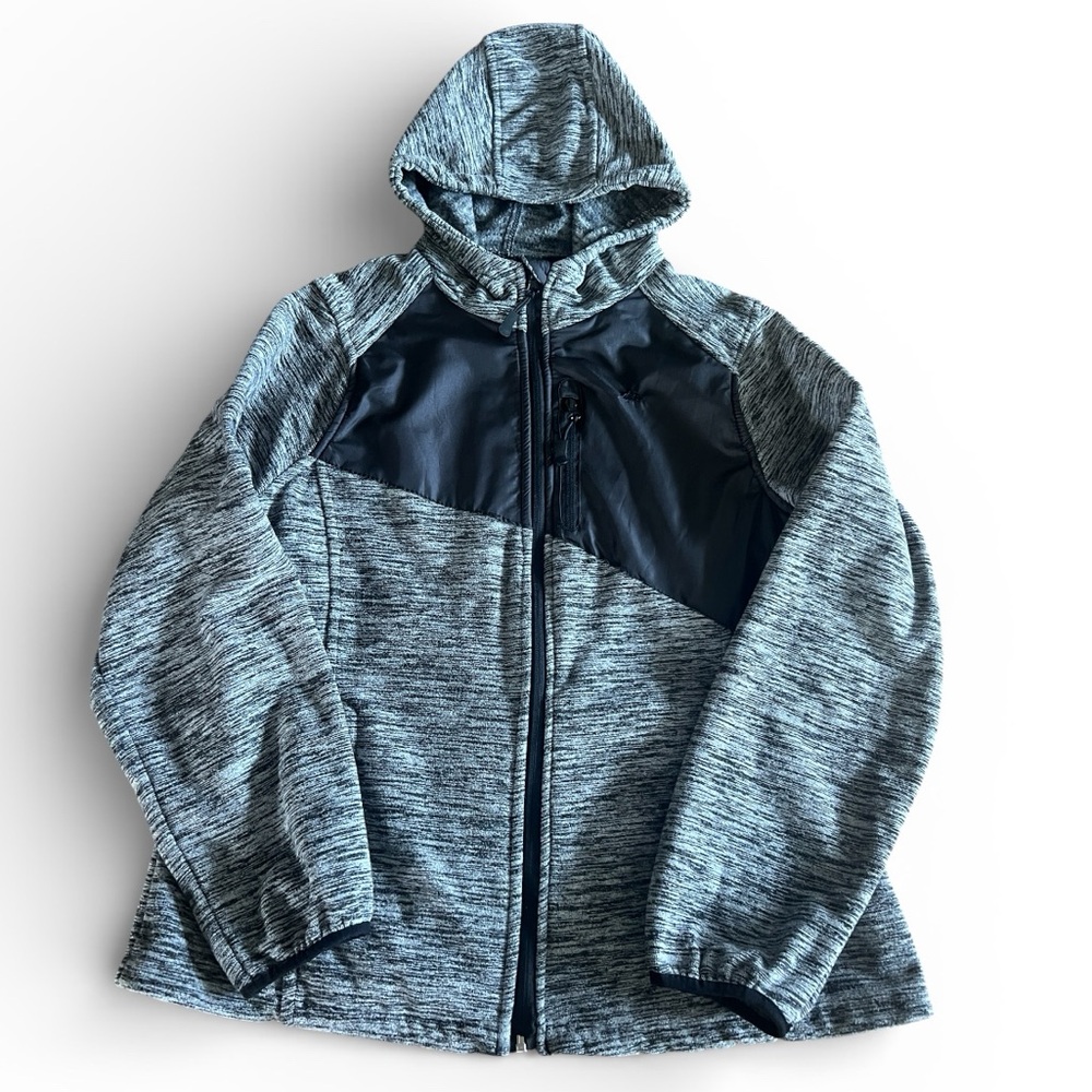 Snozu Gray and Black Front Full Zip